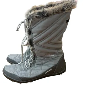 Columbia Women's Waterproof Winter Snow Boots‎ Faux Fur Lined Gray Size 10 thumbnail 3