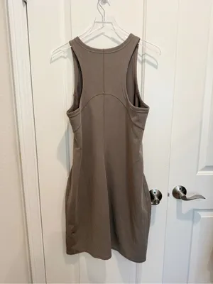 LULULEMON‎ Ribbed Softstreme Slim-Fit Tank Top Dress in Nomad size 12 thumbnail 5