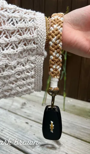 Brown Boho Keychain thumbnail 1