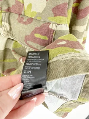 Free People Nocturne Camo Parka Jacket Women's Size S Green Utility Grunge thumbnail 8