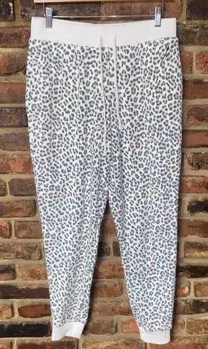Victoria's Secret Leopard Animal Soft Fleece Pajama Pants Women's Size Small thumbnail 1