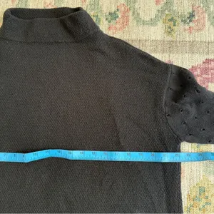 Anthropologie Moth Eyelet‎ Sweater Black thumbnail 6