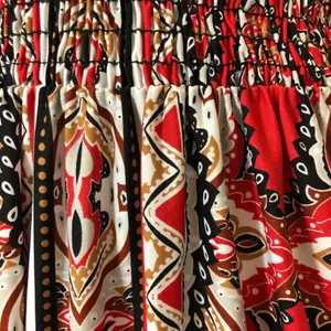 Takara Long Maxi cottagecore Dress w/ beautiful braided straps y2k geometric thumbnail 5