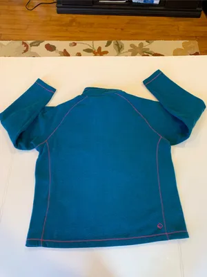 Regatta Women’s XL Extra Large Teal Contrast Knit Quarter-Zip Fleece Pullover thumbnail 2