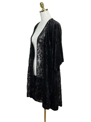 Knox rose velvet kimono XS/S whimsigoth halloween velour thumbnail 4