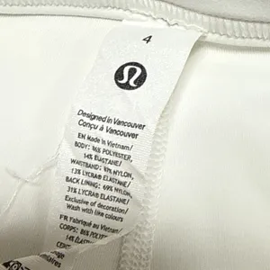 Lululemon Tiered Pleats Tennis Skirt Sz 4 White High Rise Skorts Athletic Shorts thumbnail 4