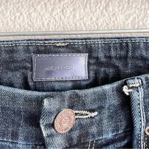 Mother‎ Jeans The Looker Jaded and Torn Distressed Skinny Blue Denim Mid Rise thumbnail 4