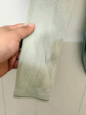 Lululemon Take It All In Sweater Light Sage Long Sleeve Cotton Knit thumbnail 11