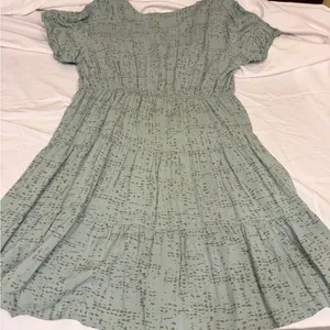 Elegant Green Mini Dress Runs Small thumbnail 2