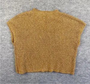 Free People Beach Freya Sweater Tee Shirt Top Orange Knit Pocket Small thumbnail 5