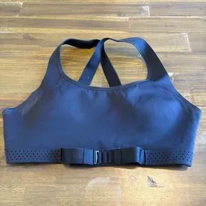 Lululemon Womens Adapt The Strap Sports Bra Black Logo Straps M Flawed Padded thumbnail 6