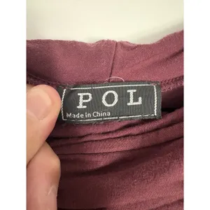POL Oversized Hooded Tunic Top Boho Purple Braided Trim Crochet Lagenlook‎ M/L thumbnail 5