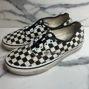Vans Old Skool Black White Checkerboard Skateboard Shoes M Sz 6 W Sz 7.5 Skater thumbnail 3