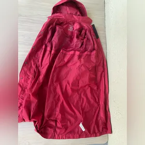 L.L. Bean Women's Vibrant Red Trench Coat thumbnail 7