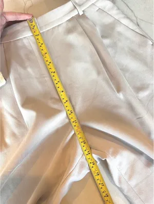 Abercrombie & Fitch Sloane Tailored Wide Leg Pants Trouser Beige Women’s 12/31 thumbnail 12