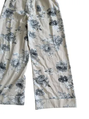 IMILY BELA Cream Floral Wide Leg Jeans Size 12 NEW NWT thumbnail 2