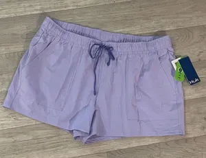 Huk NWT XL performance purple drawstring shorts pockets xl thumbnail 1