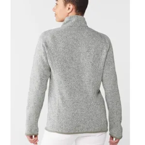 Patagonia Better Sweater Quarter-Zip Fleece Pullover - Women's 1/4 zip sweatshirt gray top thumbnail 4