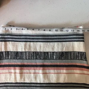 ABBELINE textured canvas striped skirt size small thumbnail 8