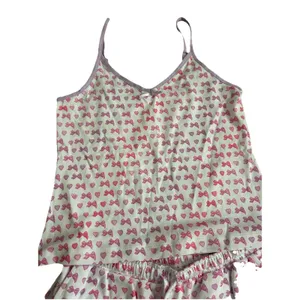 Roller Rabbit x Love Shack Fancy Disco Bow Mischa Set Pink Pajamas XS NWT thumbnail 3