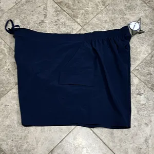 Swimsuits For All Navy Board Short NEW Size 26 Unlined Pocket Elastic Waist thumbnail 6