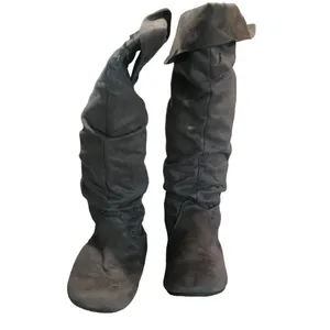 Kohl's Gray Suede Tall Boots Size 9 Medium thumbnail 8