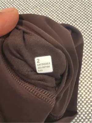 lululemon Align No Line™ High-Rise Short 6" Size 2 Colour Mahogany Muse thumbnail 7