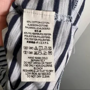 Free People We The Free Women's Size XS Night Sky‎ Top Blue Striped Short Sleeve thumbnail 15
