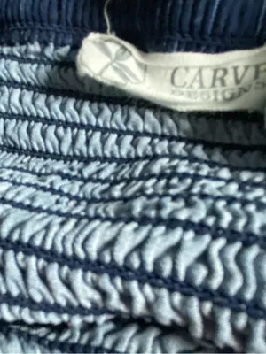 Carve Designs Navy Blue Smocked Waist Shorts Flowy Cosstal‎ Summer Breathable M thumbnail 5