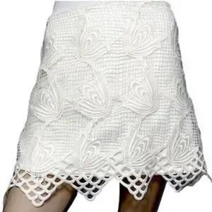 Sans Souci Elegant White Lace Skirt bridal size small thumbnail 1