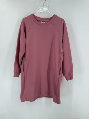 Pact Courtside Desert Rose‎ Long Sleeve Sweatshirt Dress Size large thumbnail 3