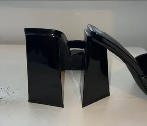 Black Block Heels Size 8.5 thumbnail 4