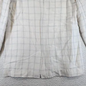 Madewell Dorset Blazer Linen Blend Windowpane Plaid Beige‎ AI160 Womens Small thumbnail 10
