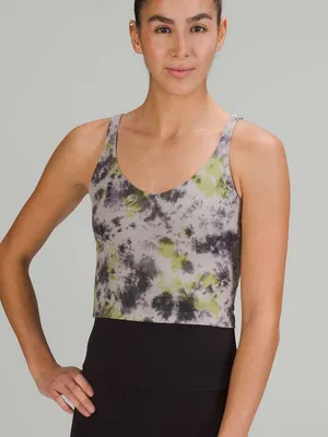 Lululemon Align Tank Top in Radial Tie Dye Mauve Grey Multi thumbnail 1