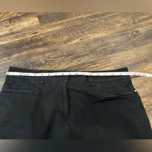 Stylish Black Pants with Button Detail Size 16 thumbnail 4
