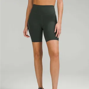 Lululemon Base Pace High-Rise Reflective Short 8" Smoked Spruce Green 6 thumbnail 5