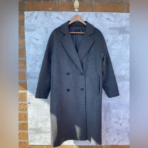 Quince Grey Italian Wool Coat XS | Minimalist Capsule Wardrobe thumbnail 5