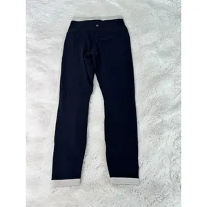 Athleta Transcend Tipped 7/8 Leggings Black Bone S/P Petite High Rise thumbnail 4