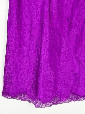 Vintage 90’s Victoria’s Secret gold label nightie négligée purple size M VTG thumbnail 6