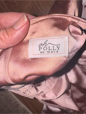 Oh Polly Dusty Rose Satin Halter Maxi Dress thumbnail 6