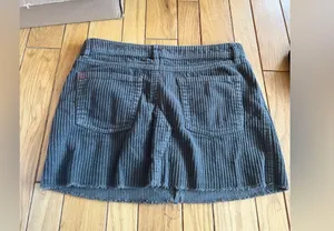 BDG - Gray Corduroy Mini Pencil Skirt thumbnail 4