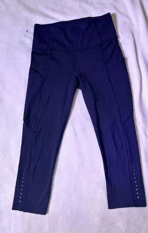 lululemon purple leggings with reflective logo dot thumbnail 1