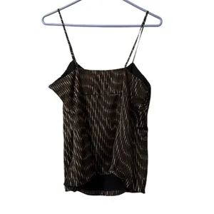 Banana Republic Polyester‎ Size 4 Tank Top Lightweight Brown Spagetti Straps NWT thumbnail 2