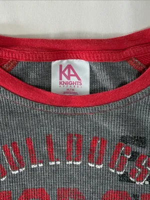 Knights Apparel Georgia Bulldogs Long Sleeve Raglan Sz M thumbnail 2
