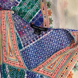 Anthropologie TANVI KEDIA Veena Beaded Caftan Beaded Mini Dress Bohemian Small thumbnail 11