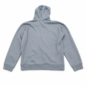 Zara Womens Textured Knit Hoodie Blue Gray Long Sleeve Cotton‎ Blend Pullover M thumbnail 2