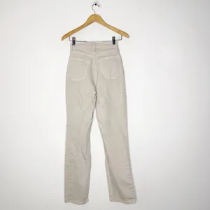 Abercrombie & Fitch 90s Straight Jeans Ultra High Rise Curve Love Cream Size 0 thumbnail 2