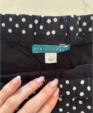 Pim + Larkin Black and White Polka Dot Shorts thumbnail 5