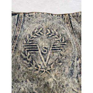 Vintage Y2K 90s Acid Wash Denim Hobo Bag Shane's Logo Retro Slouchy‎ Shoulder thumbnail 2