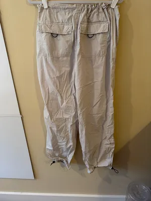 Garage Women's Light Beige Track Joggers with Drawcord thumbnail 3